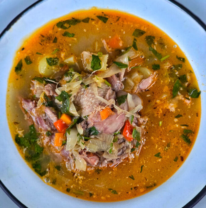 ciorbă de rață – acră și ușor afumată