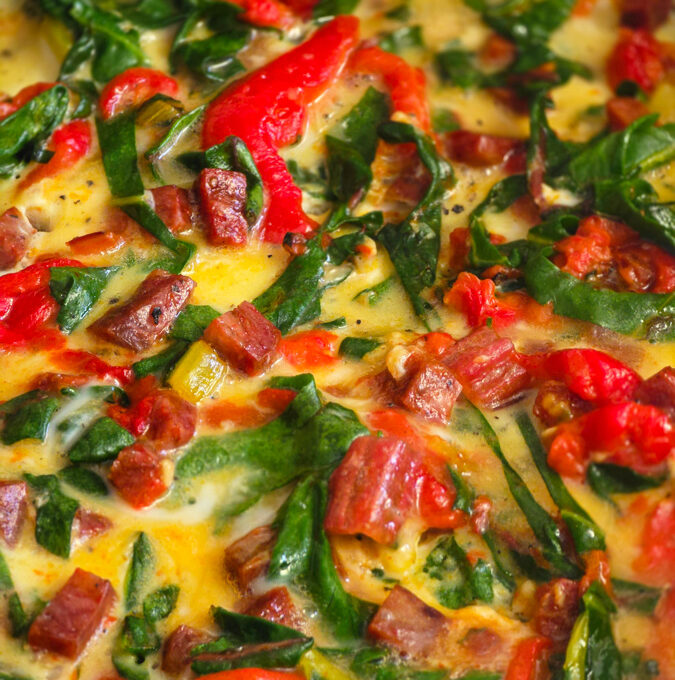 omletă cu mangold – de fapt, două omlete